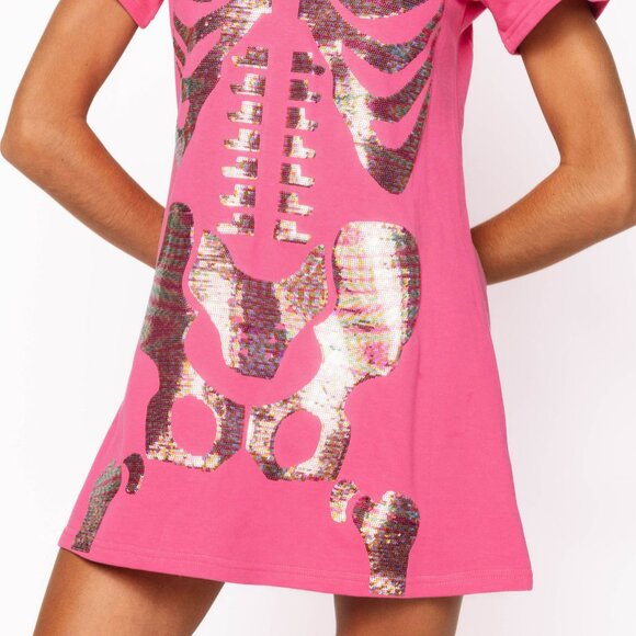 Skeleton Body Tee Dress - Picture 3 of 3